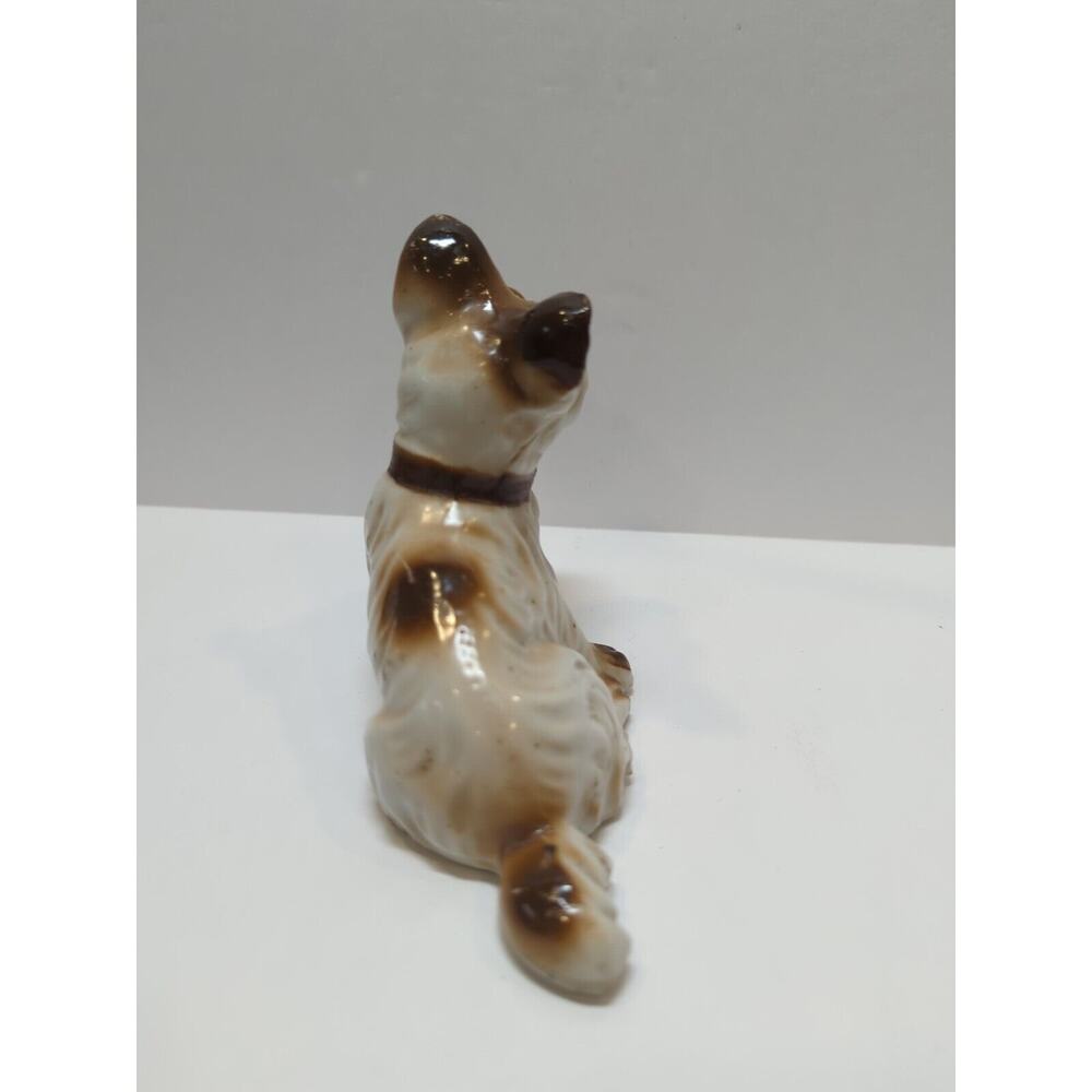 Porcelain Terrier Vintage Made In Japan Brown And White - Picture 5 of 6